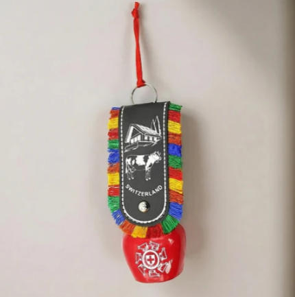 Feng Shui Swiss Cow Bell for Hanging at Entrance or Main Door at Home & Office for Positive Energy, Good Luck