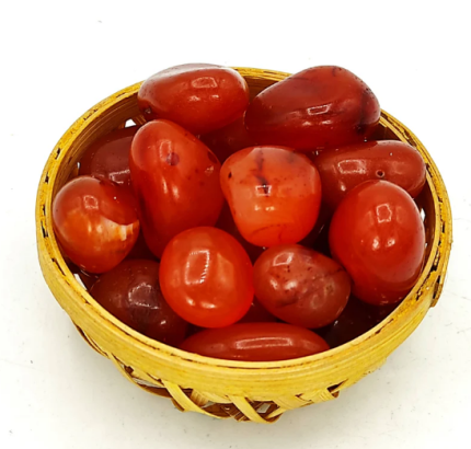 Natural Red Carnelian Crystal Pebbles Tumbled Stones for Vastu Fengshui Aura Chakra Reiki Healing