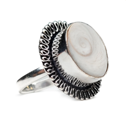 Gomti Chakra Ring - Stone for Good Luck, Prosperity and Good Health